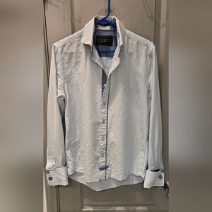 English Laundry Light Scott Weiland Blue Button-Up Shirt